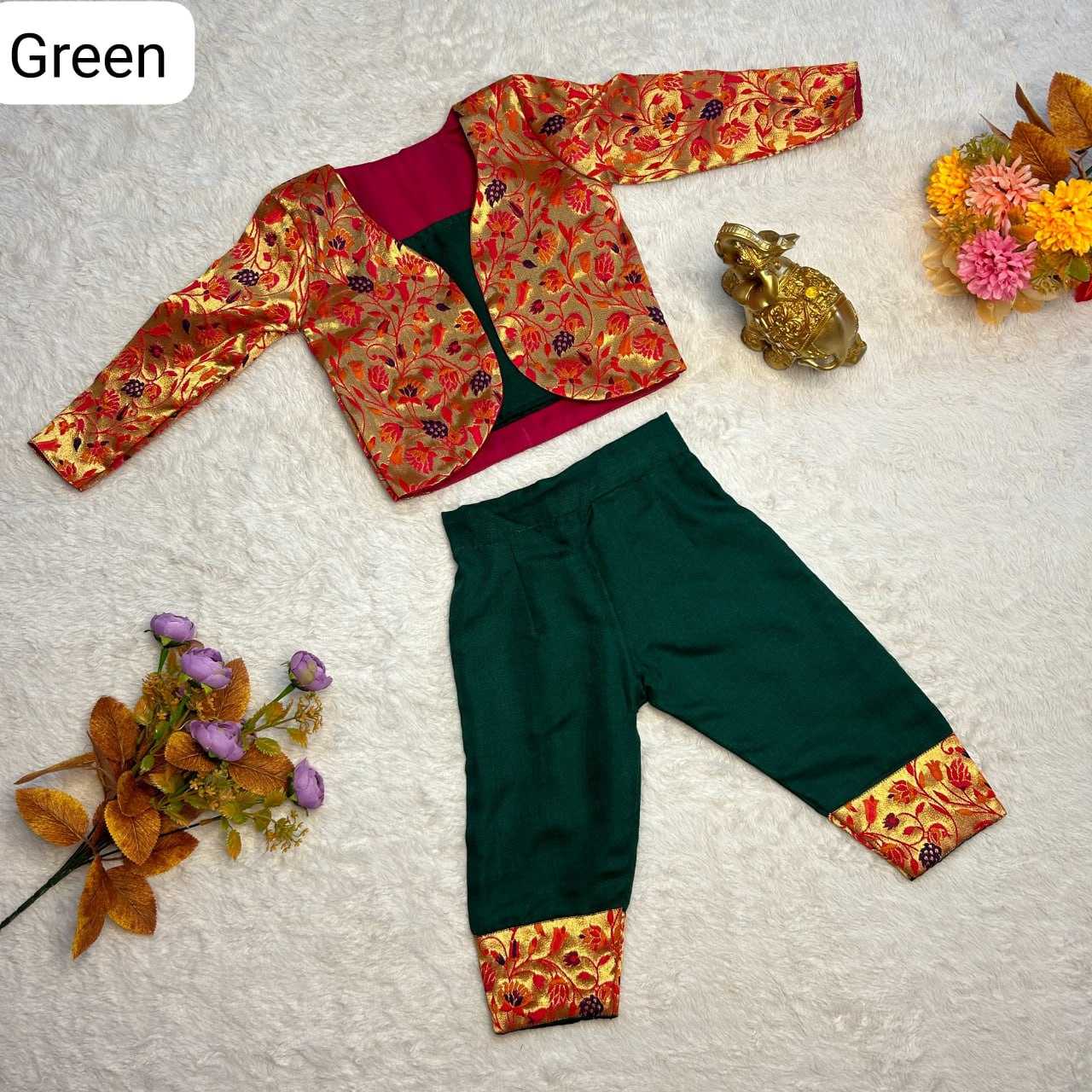 YNF SOFT COTTON RRKT PAITHANI KIDS WEAR WHOLESALE TOP & PANT MANUFACTURER